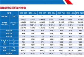 DRC系列螺桿空壓機技術參數(shù)30-120A.webp