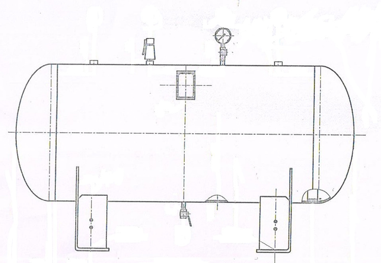 臥式儲(chǔ)氣罐--分氣包分氣缸--非標(biāo)儲(chǔ)氣罐定制-配圖